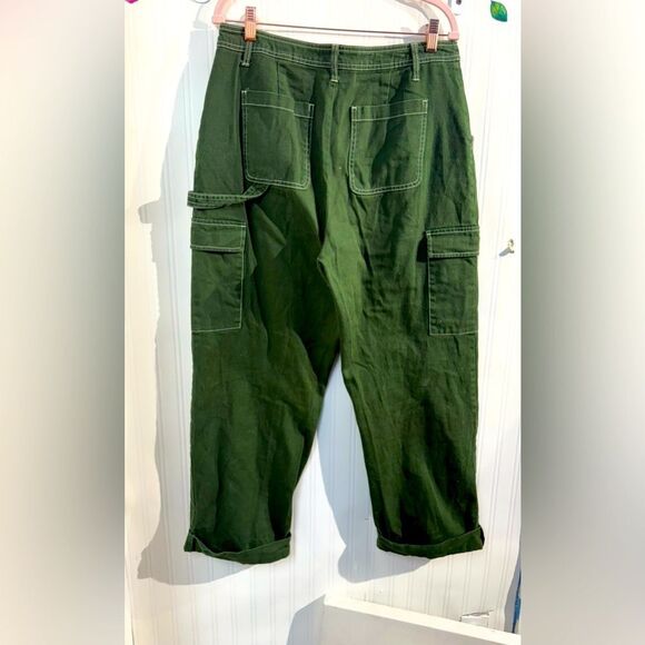 Sandy Liang for Target Forest Green Trousers size 12 - Picture 6 of 6